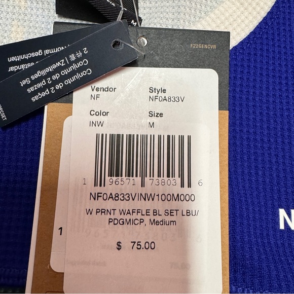 The North Face Women's Printed Waffle Base Layer Set - Picture 5 of 10